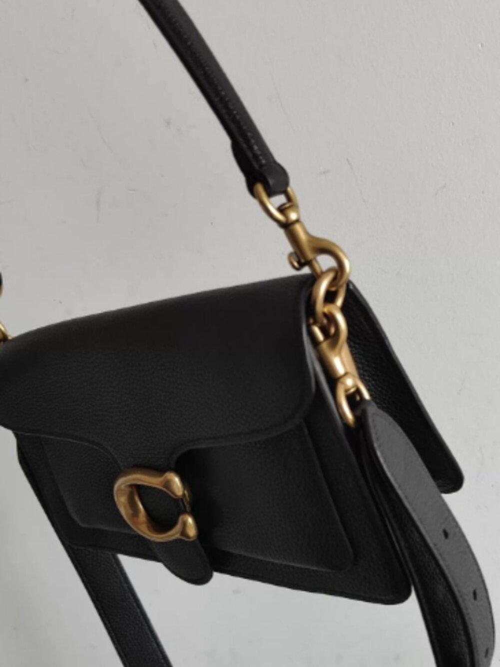 Coach 73995 Tabby 26 2Way Crossbody Shoulder Bag Black Leather Brand New - Picture 4 of 6